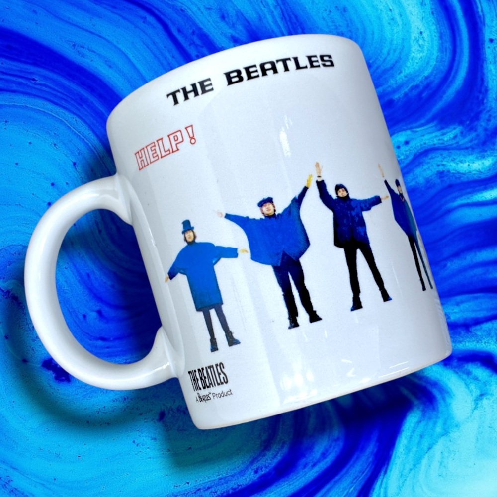 The BEATLES Help! Coffee Mug BRAND-NEW Halfmoon Bay licensed cup apple corps ltd